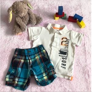 Carter’s [9M] Baby Boy Shorts Outfit